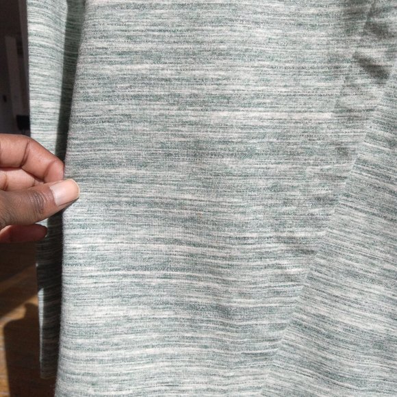 Danskin sage white and gray long sleeve asymmetrical athletic/ Leisure wear top - Picture 12 of 12